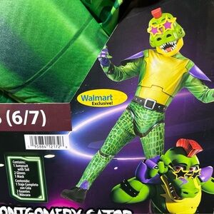 FNAF Five Nights at Freddys MONTGOMERY GATOR costume Small 6/7 NWT